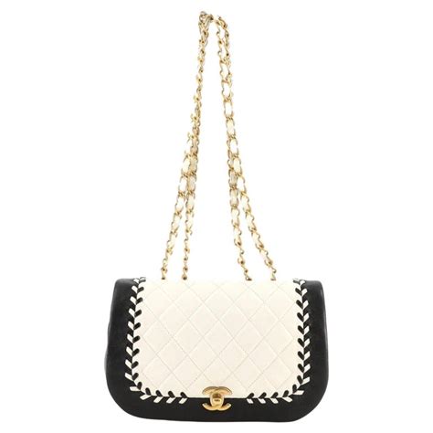 chanel bicolor braided saddle flap|best Chanel flap.